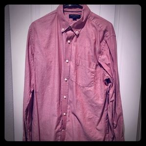 Red Casual Banana Republic Collar, slim fit